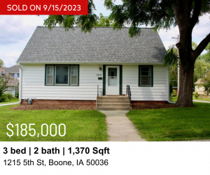 My Sold Properties - 1215 5th St, Boone